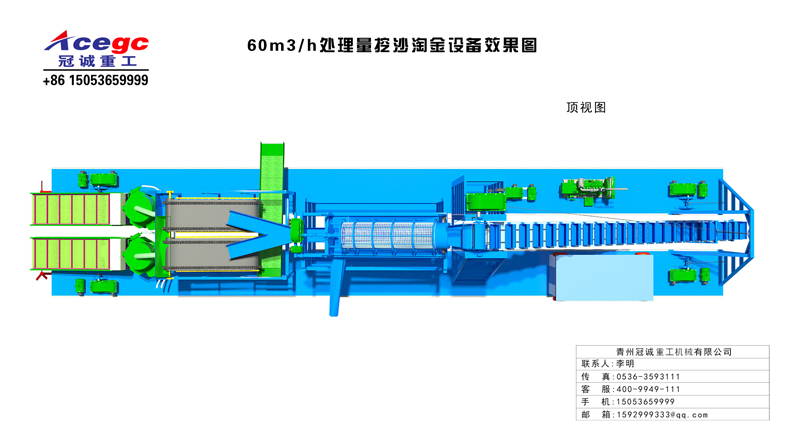 小型淘金船