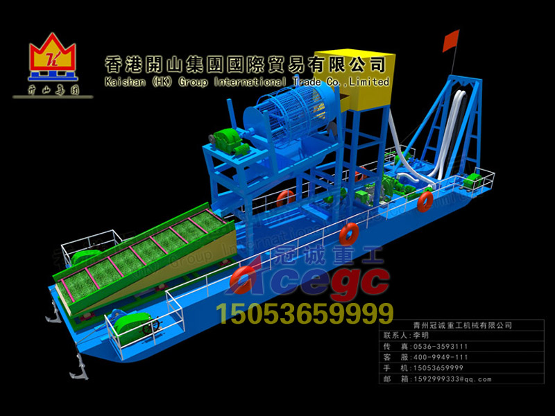 淘金船-抽沙淘金船